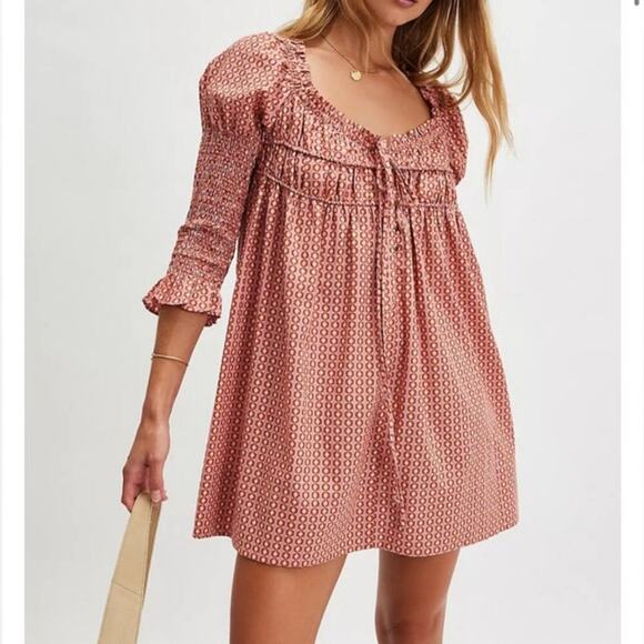 NWT Free People Star Dip Mini Dress Size Medium - Picture 1 of 6